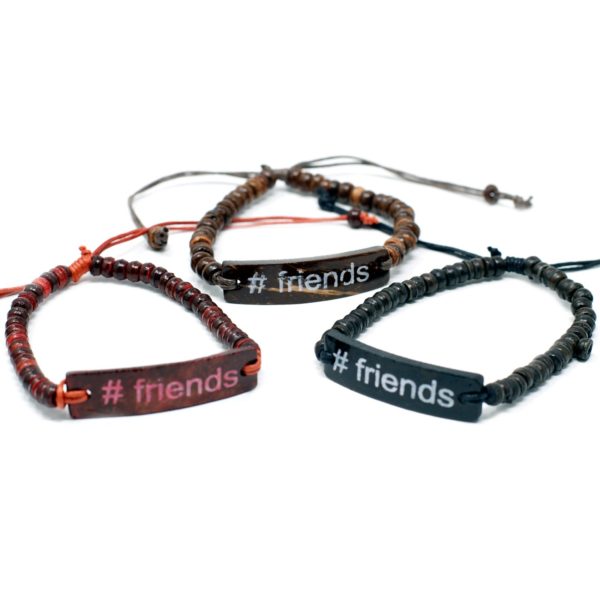 Beaded Slogan Friendship Bracelets