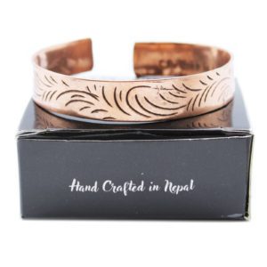 Wide Tibetan Copper Bracelet